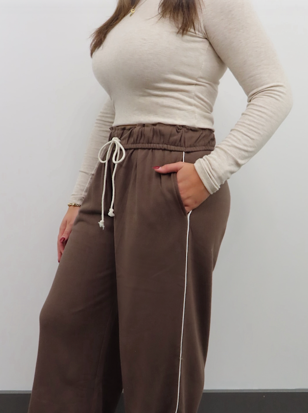 Brown Stripe Sweatpants