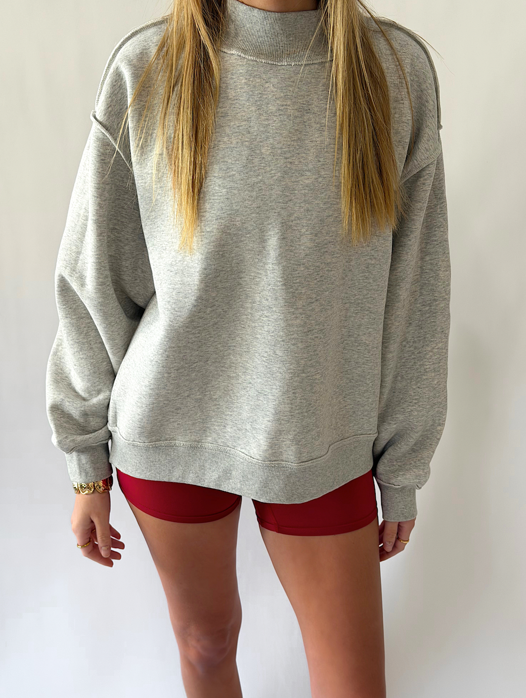 Two In One Mock Neck