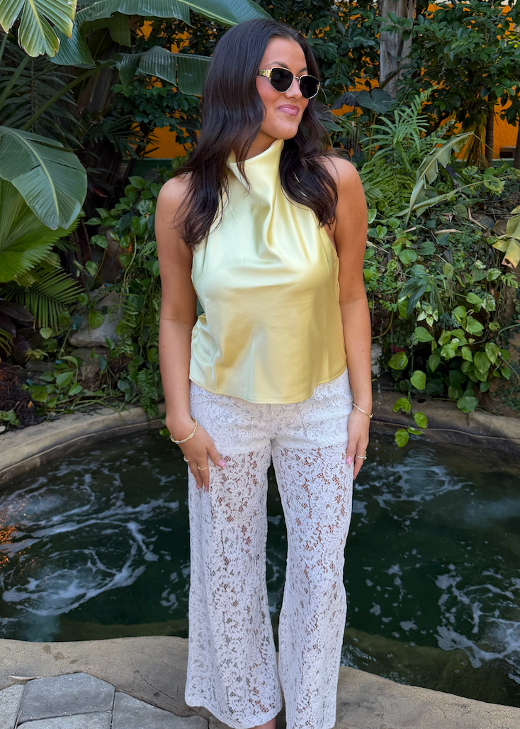Lemon Halter Top