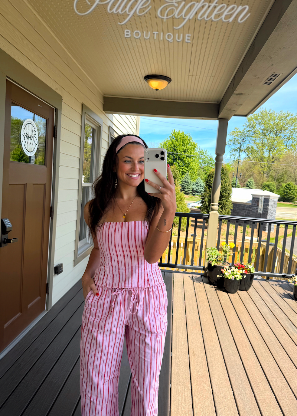 Spring Stripe Set Pants