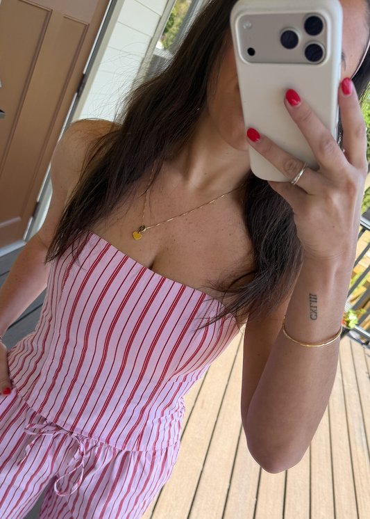 Spring Stripe Set Top